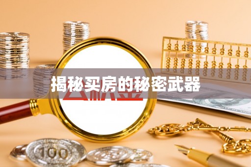 秀峰揭秘买房的秘密武器