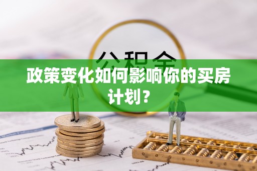 秀峰政策变化如何影响你的买房计划？